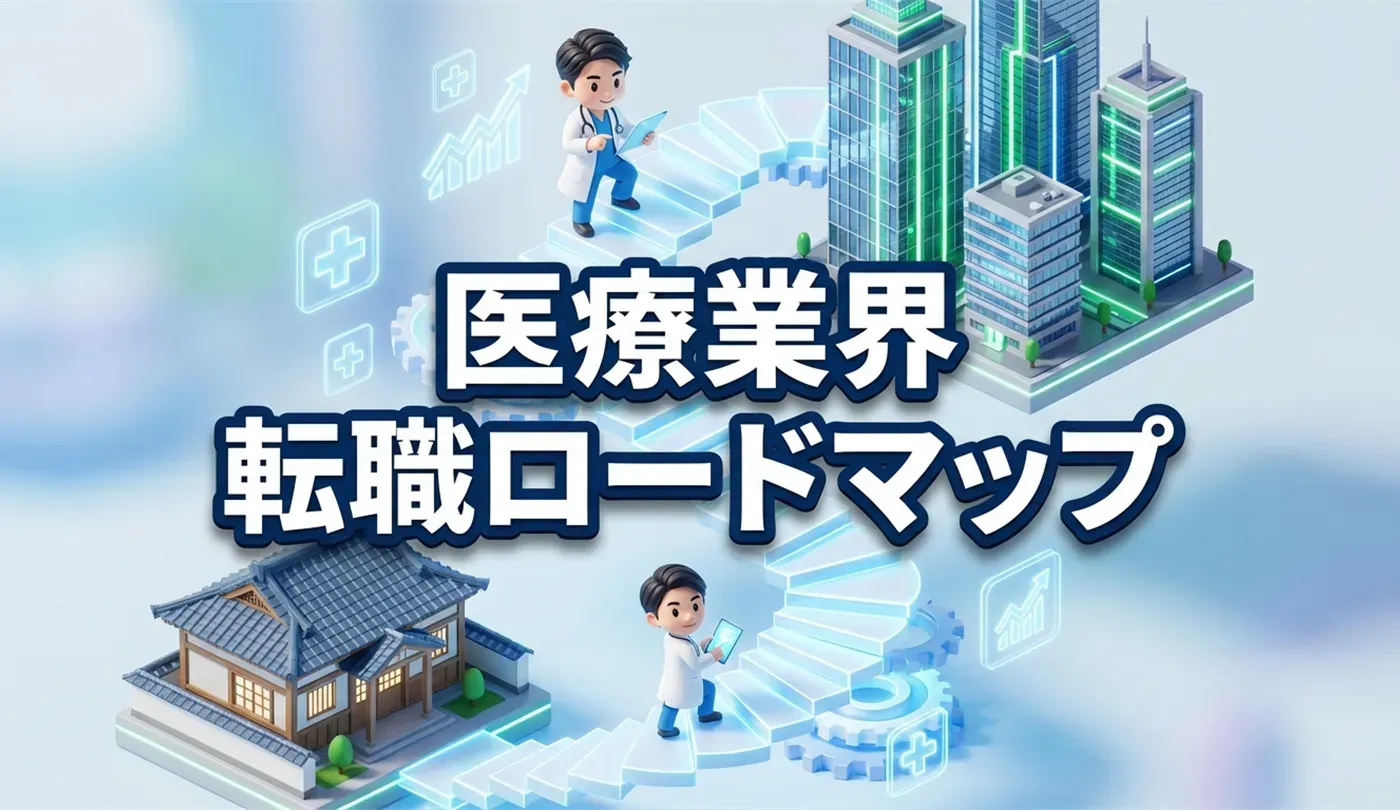 医療業界でキャリアアップするには？職種別戦略と年収を上げる転職ロードマップ