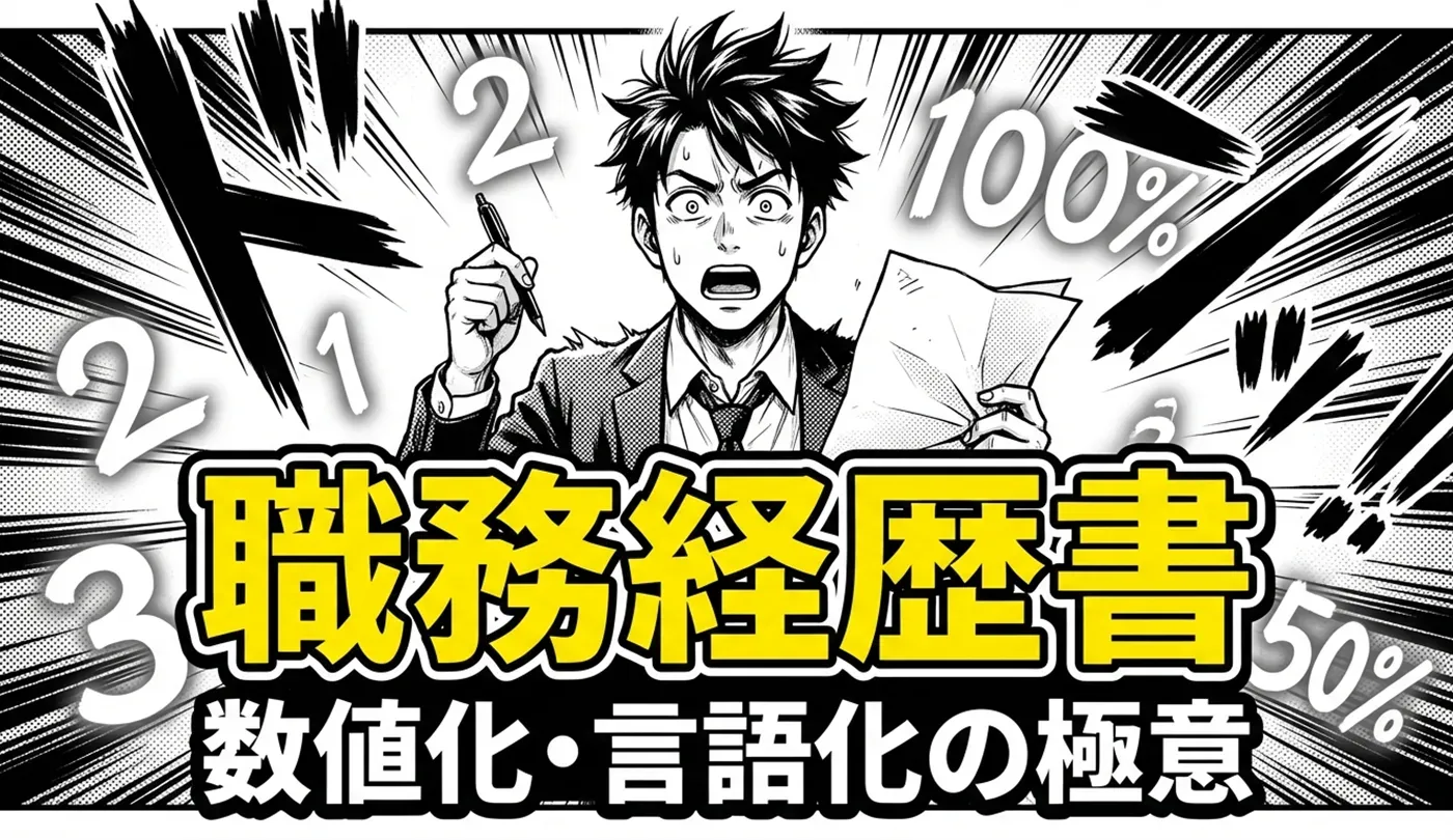 職務経歴書で「成果」が書けない？採用担当に刺さる数値化・言語化の極意