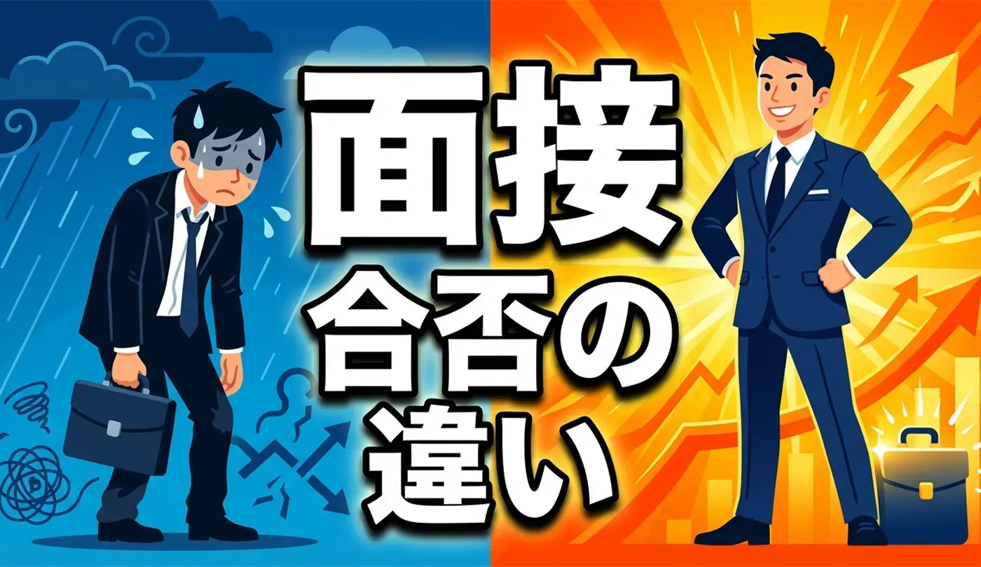 面接で落ちる人と受かる人の違いとは？合否を分ける5つの特徴と決定的な対策