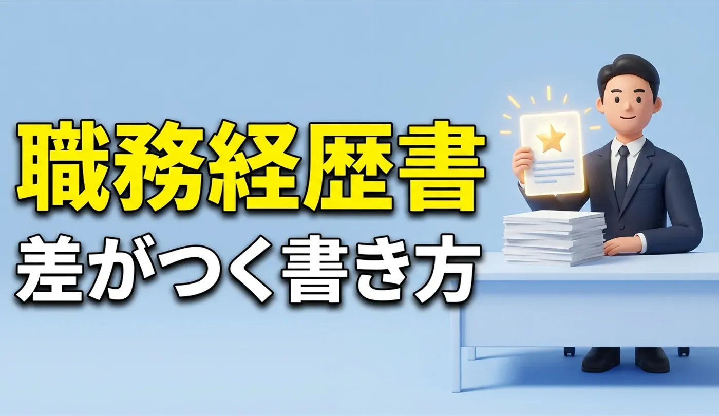 職務経歴書は「エピソード」で差がつく！採用担当者の目に留まる具体的例文と書き方