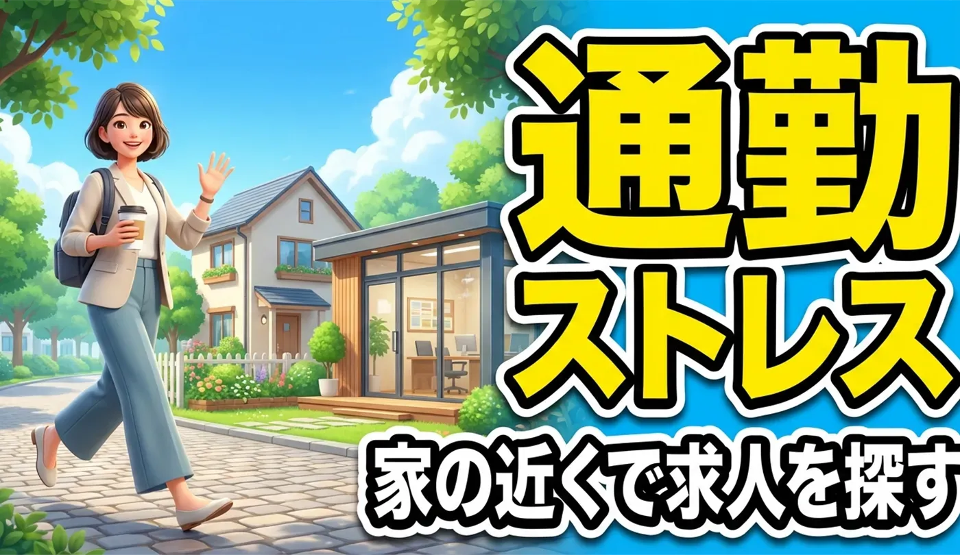 「近くの求人」で通勤時間を削減！自宅周辺でホワイト企業を探す方法と注意点
