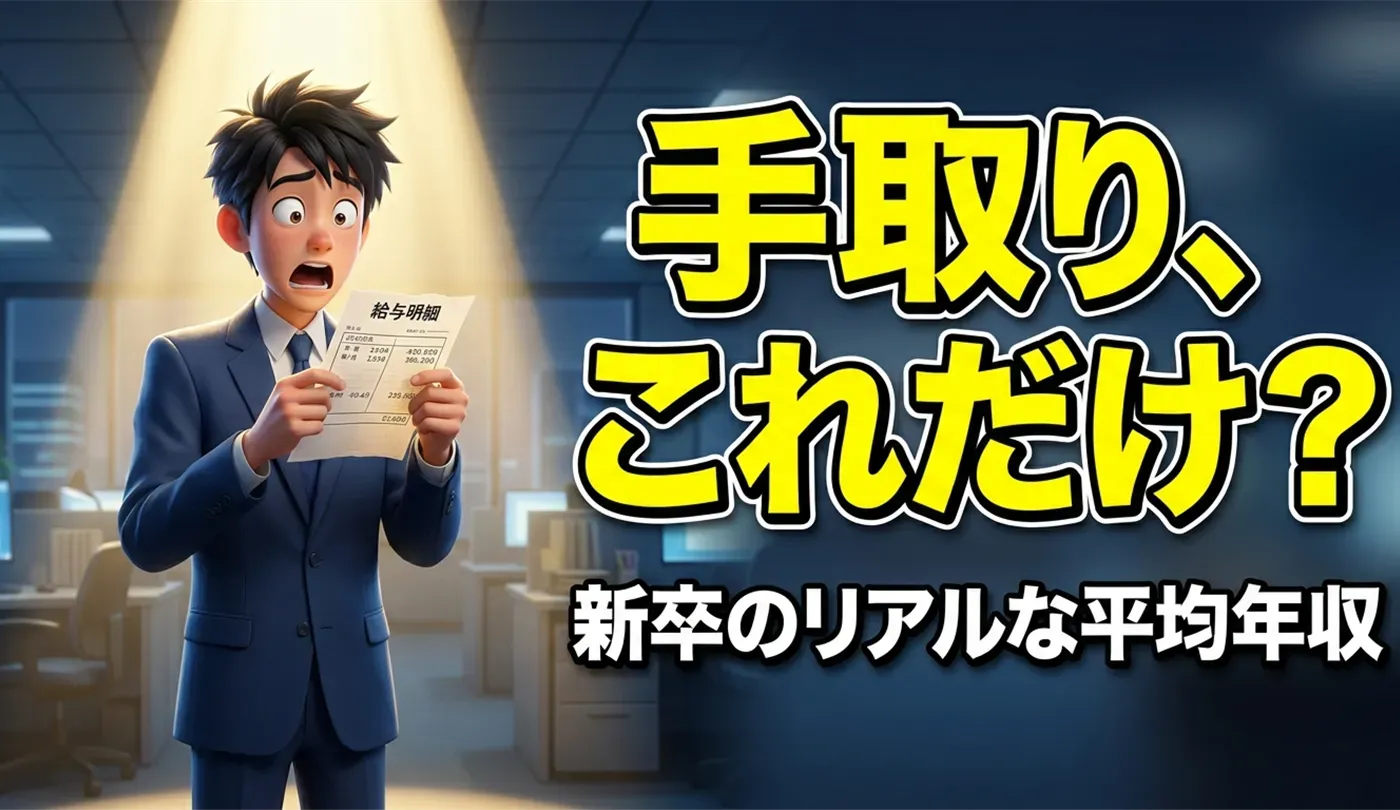 新卒の平均年収・初任給相場は？手取り額のリアルと年収アップ転職術