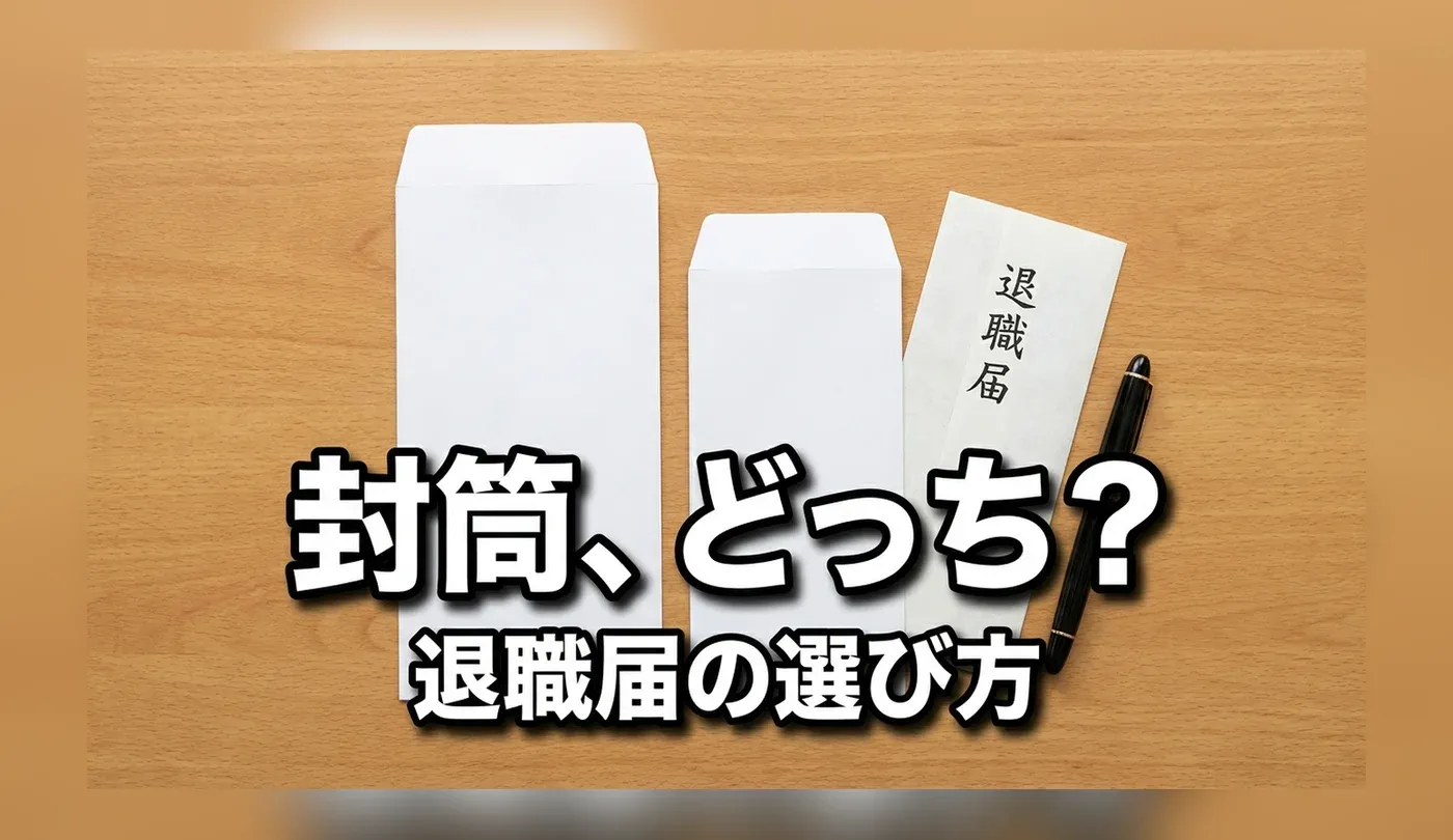 退職届・退職願で使う封筒サイズ（A4・B5）の選び方