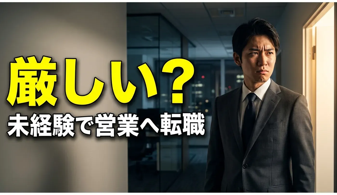 未経験からの営業転職は厳しい？おすすめの業界とブラック企業を避けるコツ