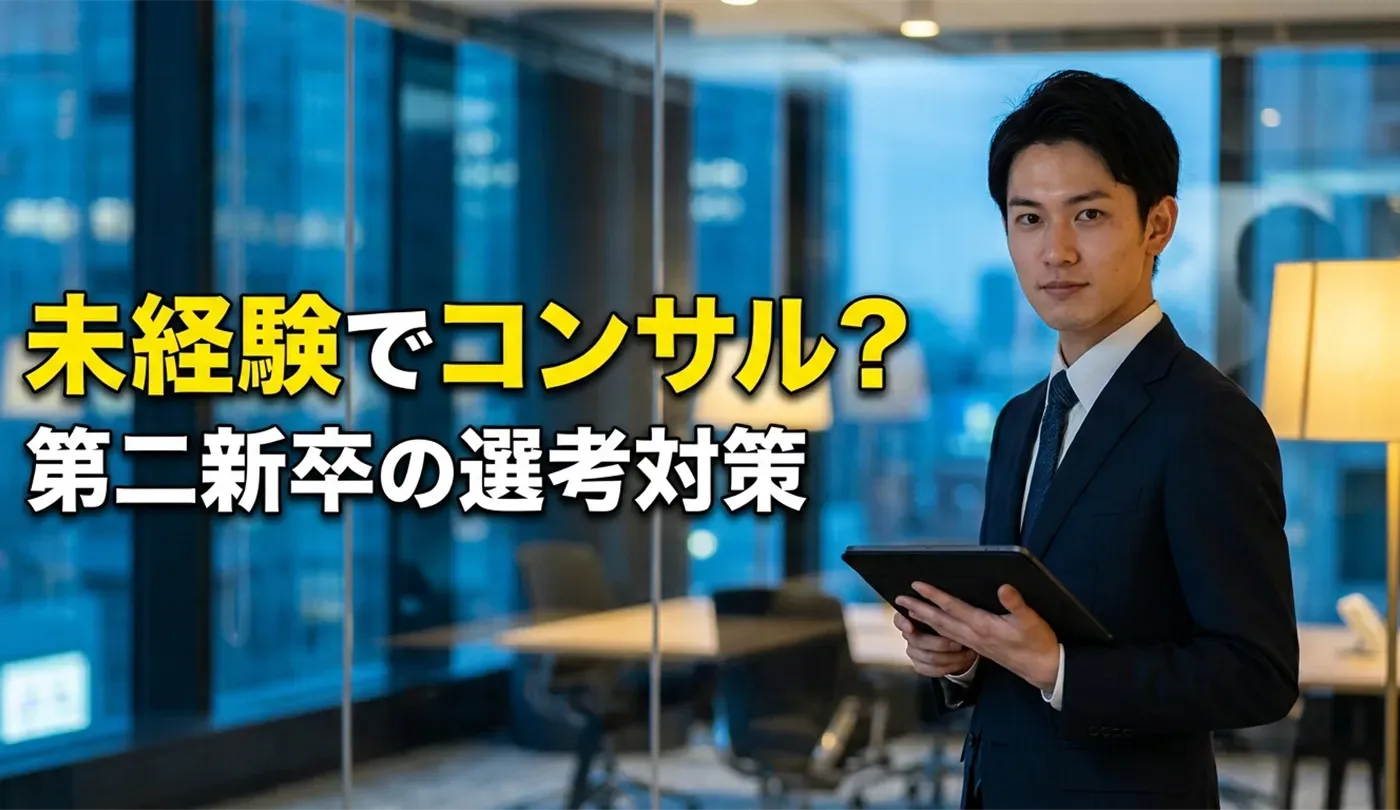 第二新卒・未経験からコンサルタントへ転職！厳しいと言われる理由と対策