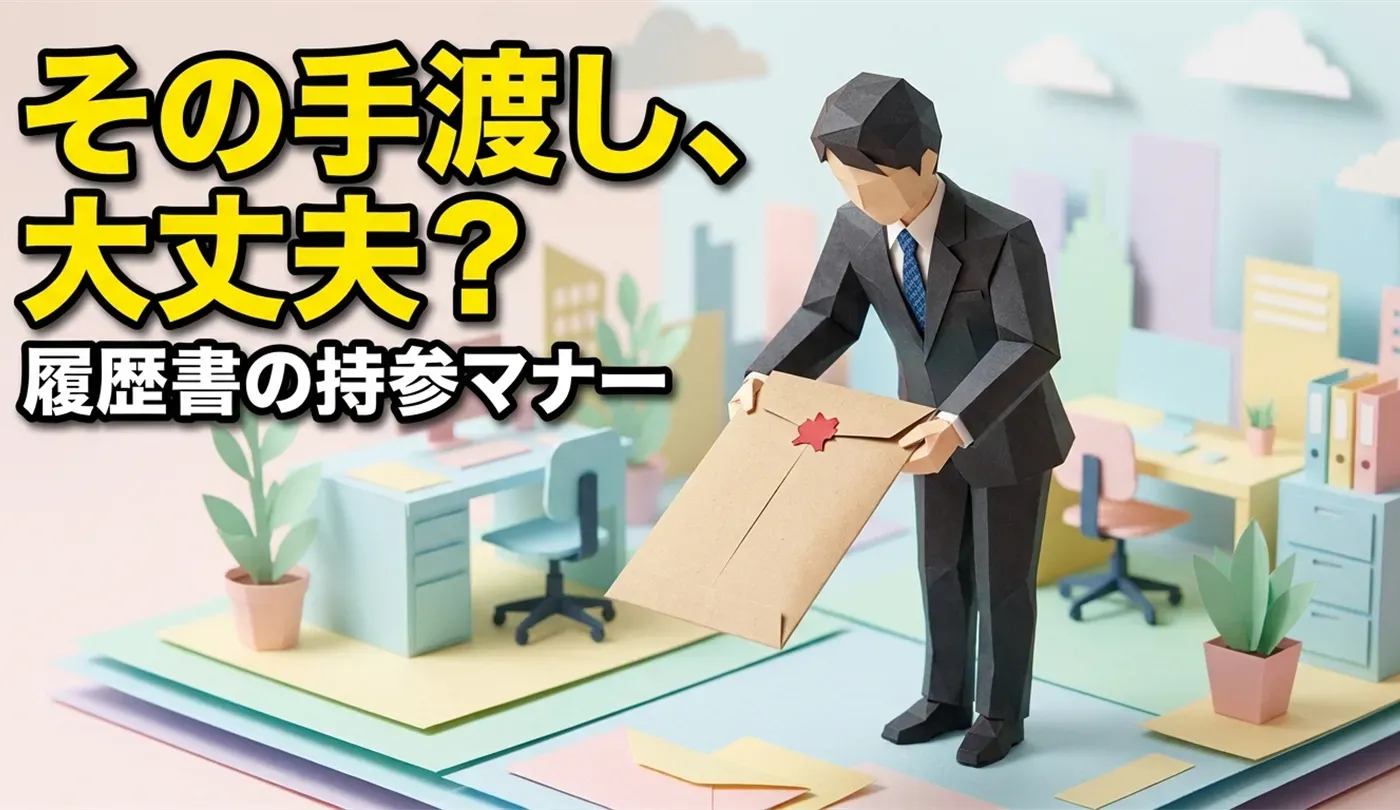 履歴書を面接に持参する時の封筒マナーと手渡しの基本