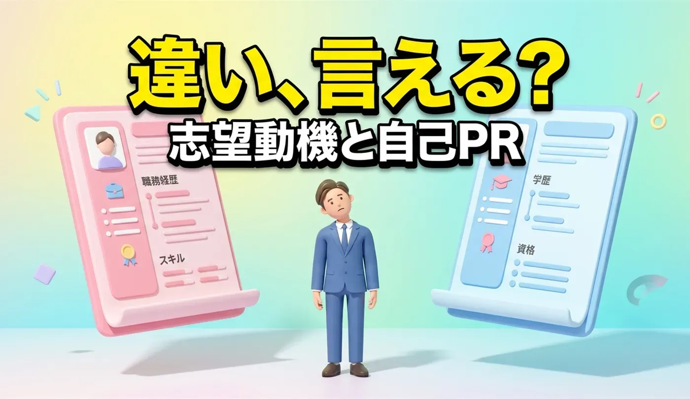 【20代向け】志望動機と自己PRの違いは？履歴書の書き分け方
