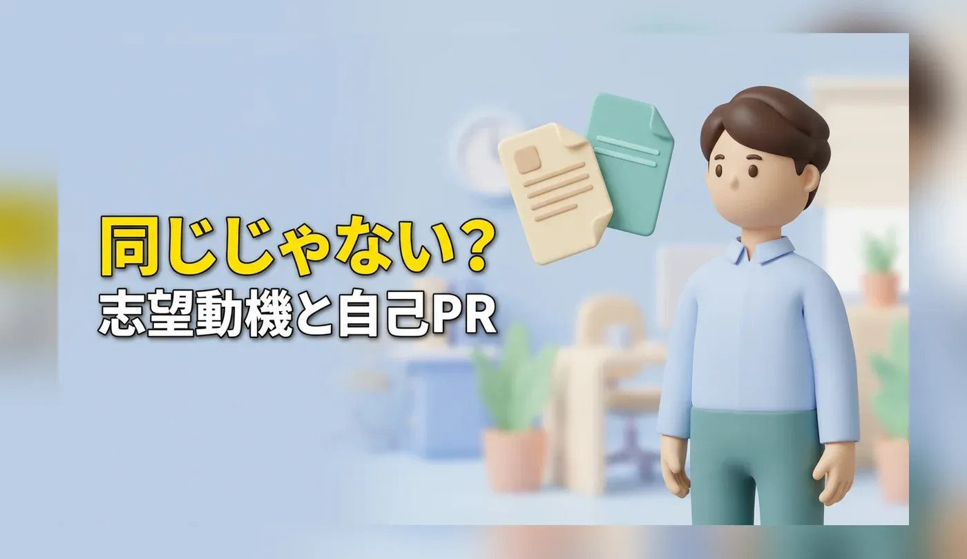 志望動機と自己PRの違いとは？同じにならない書き分け方と例文