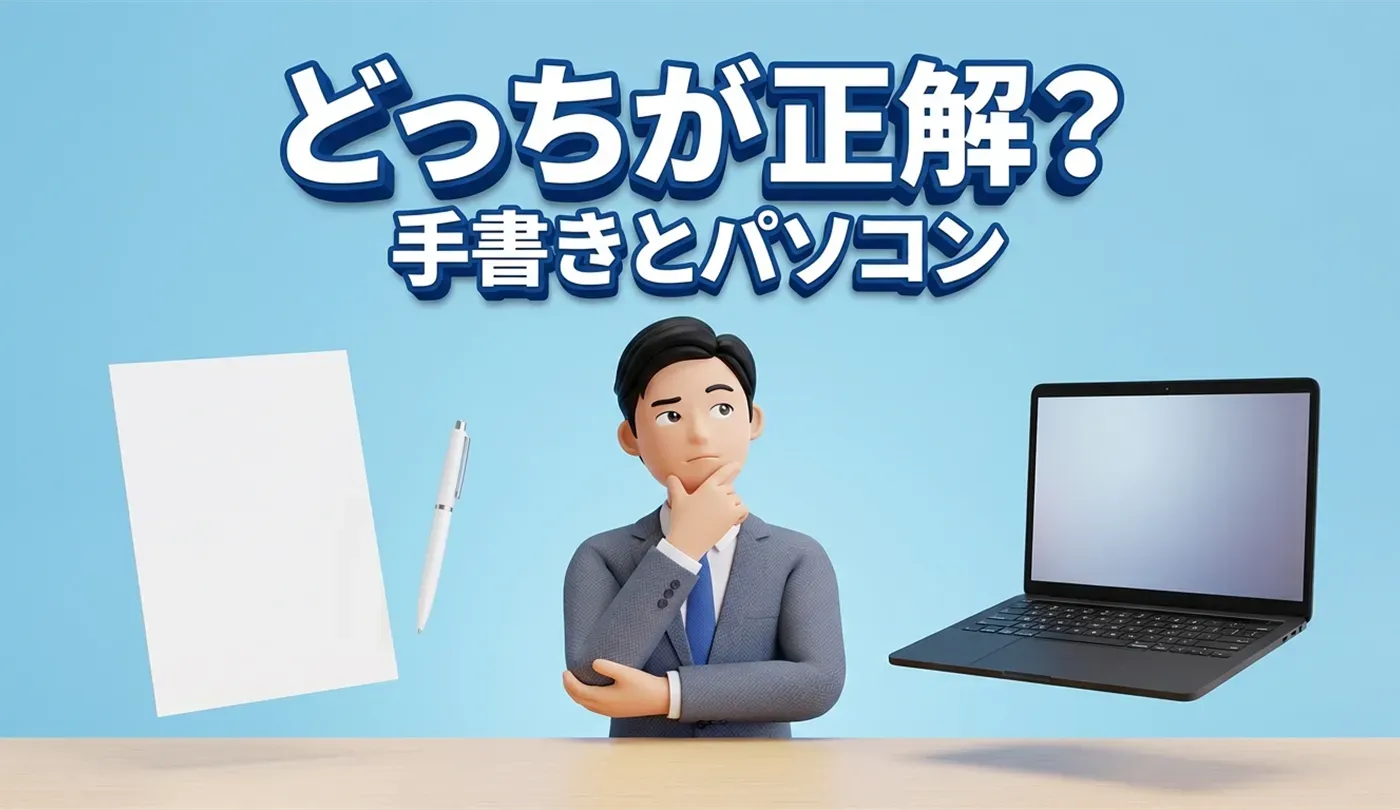 履歴書・職務経歴書は手書きとパソコンどっちがいい？使い分けと注意点