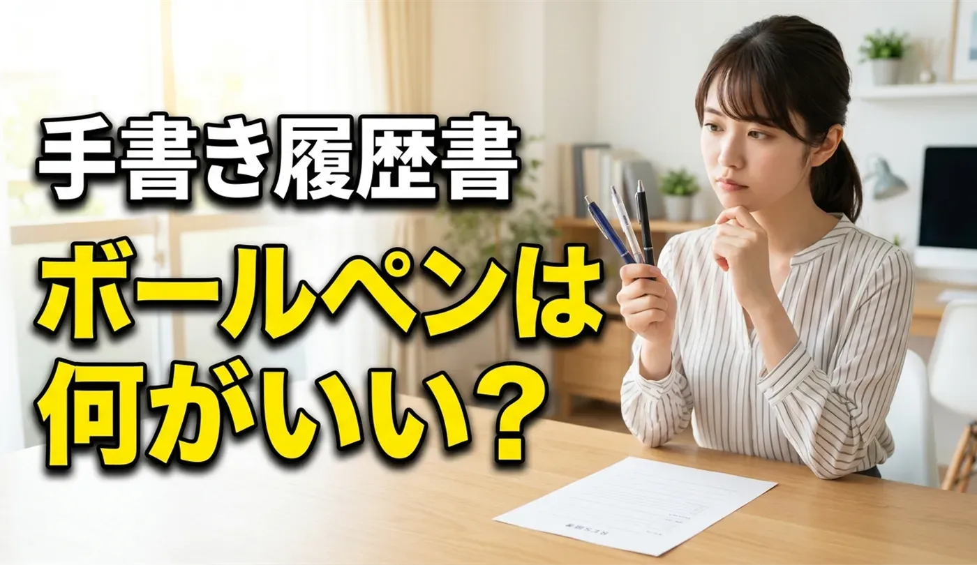 手書き履歴書の書き方！ボールペン選びや封筒の宛名マナーを紹介