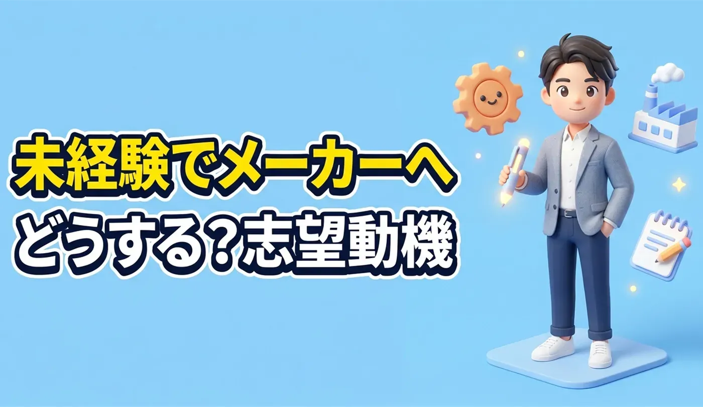 20代未経験向け！メーカー・製造業に進むための志望動機の書き方