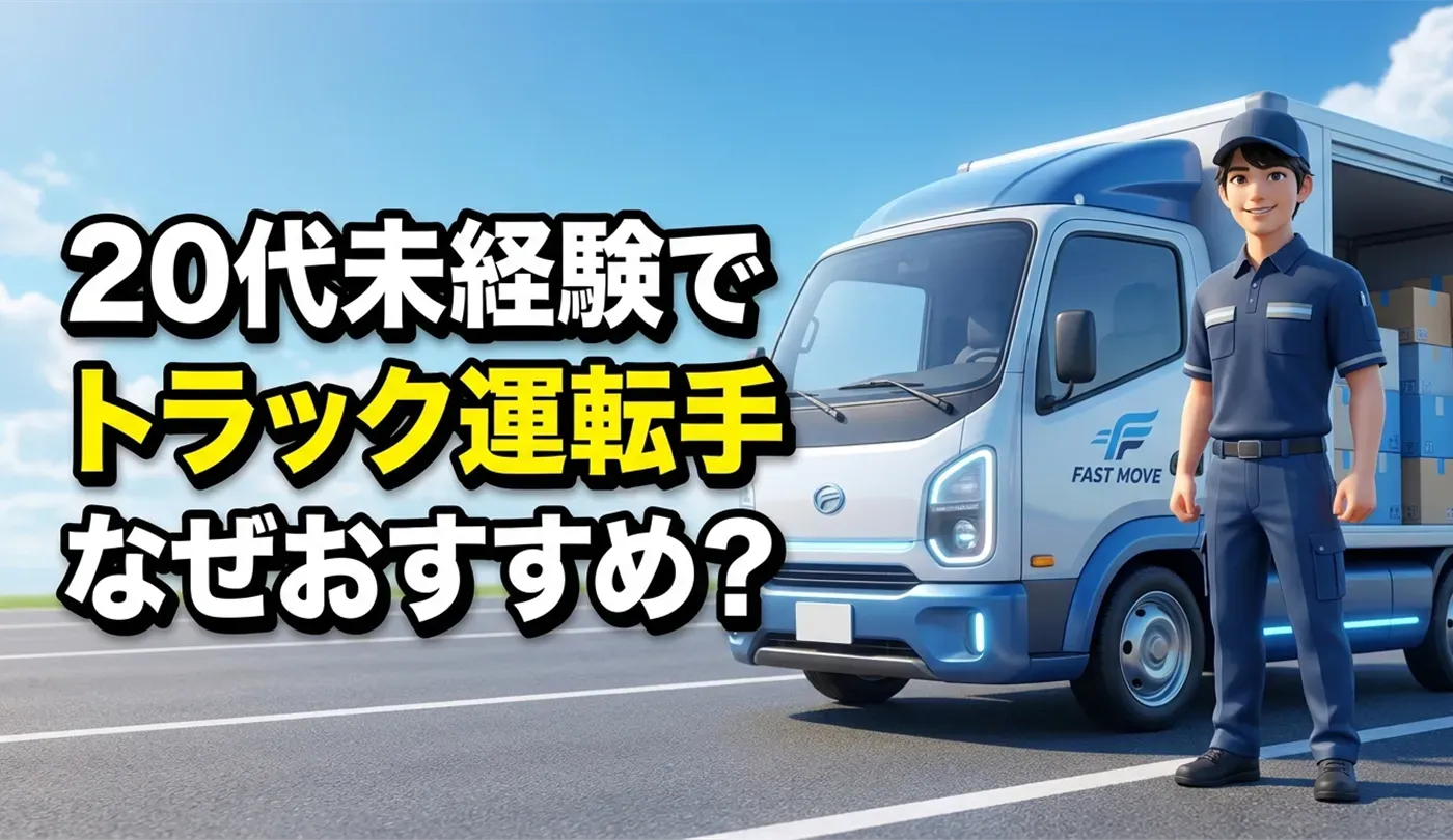 未経験からトラック運転手・配送ドライバーに転職！20代におすすめな3つの理由