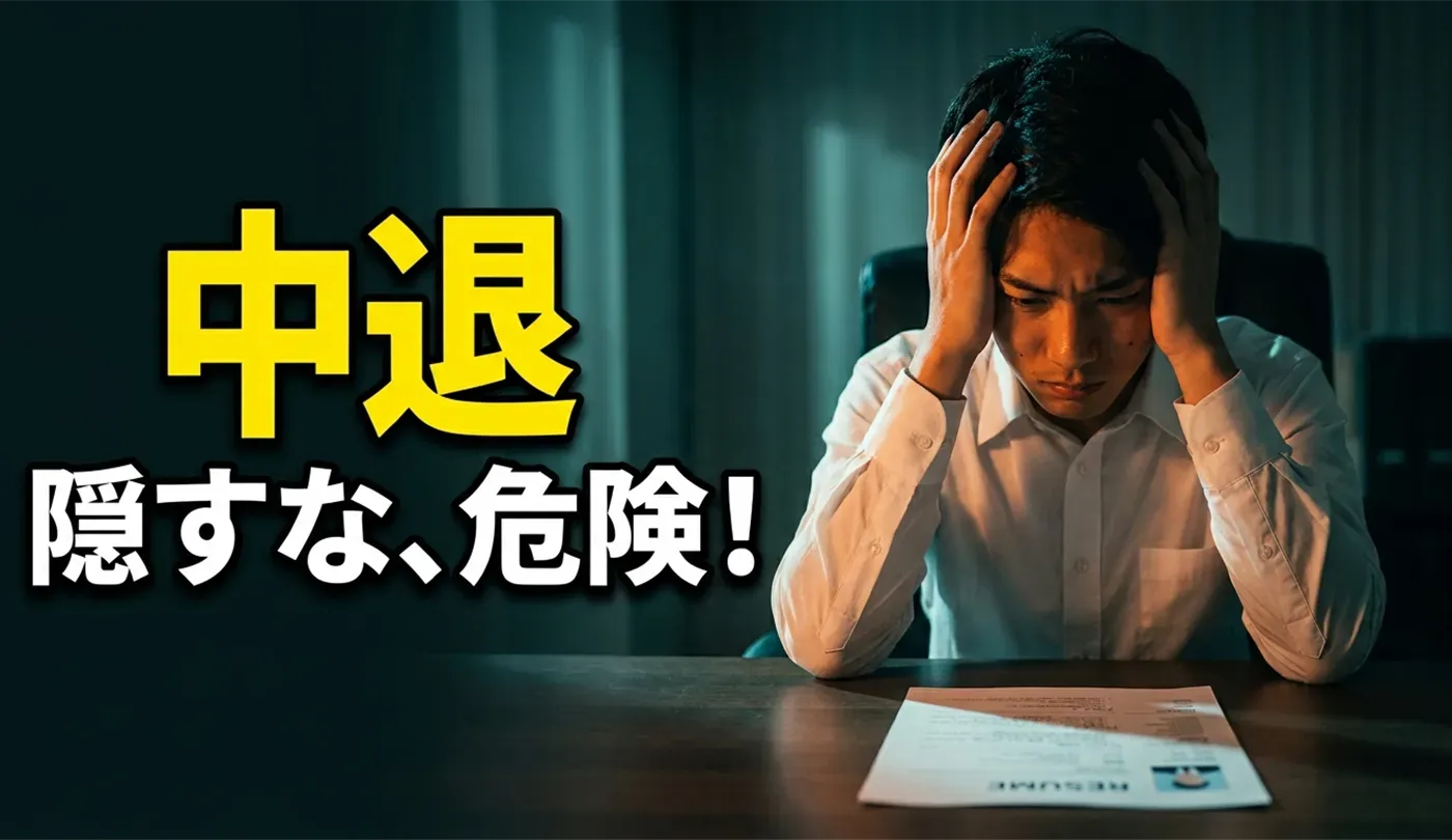 履歴書に「中退」は書かないとバレる？前向きな中退理由の書き方