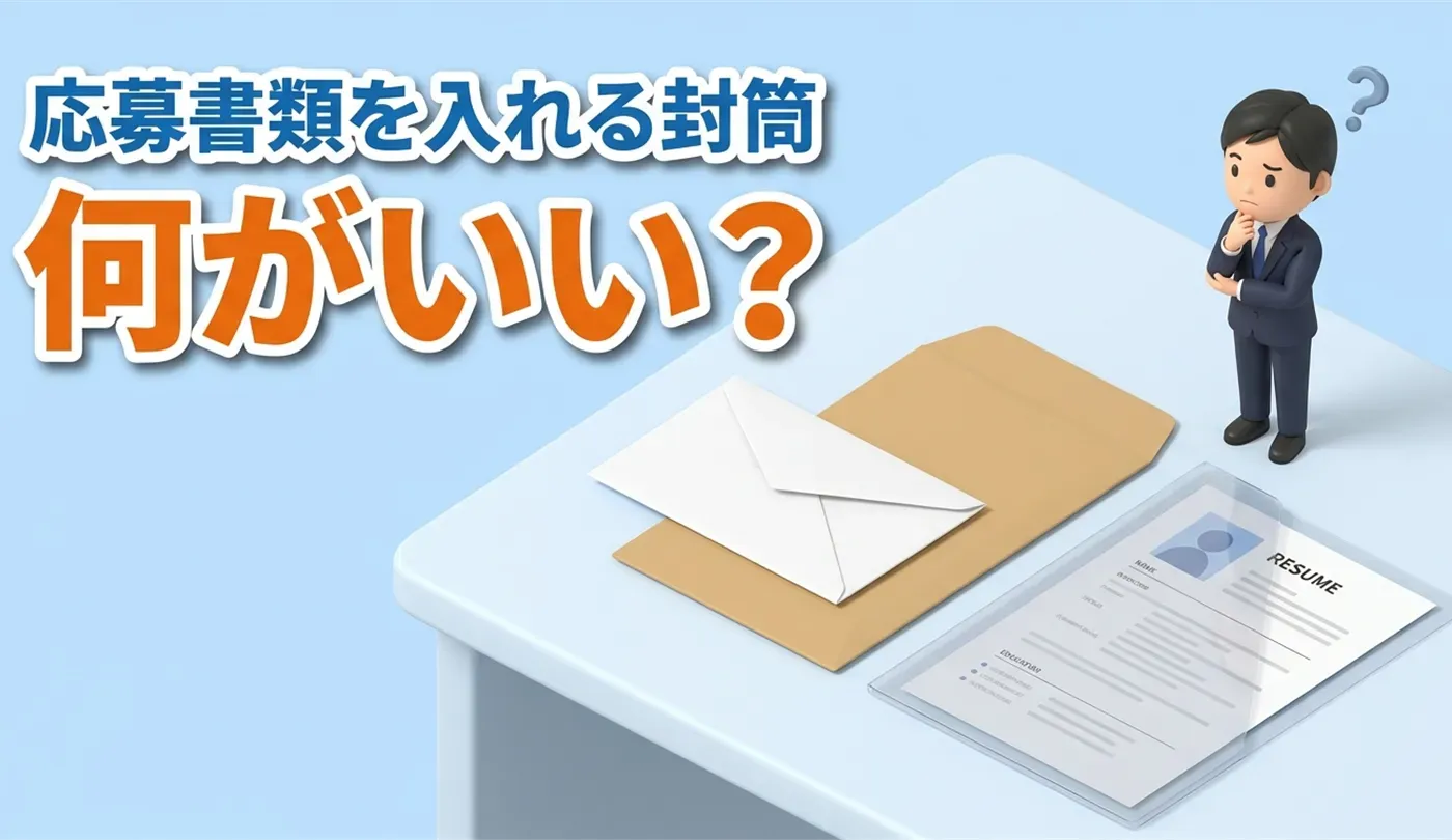 履歴書を封筒に入れるマナー｜封筒のサイズ選びやクリアファイルの使い方
