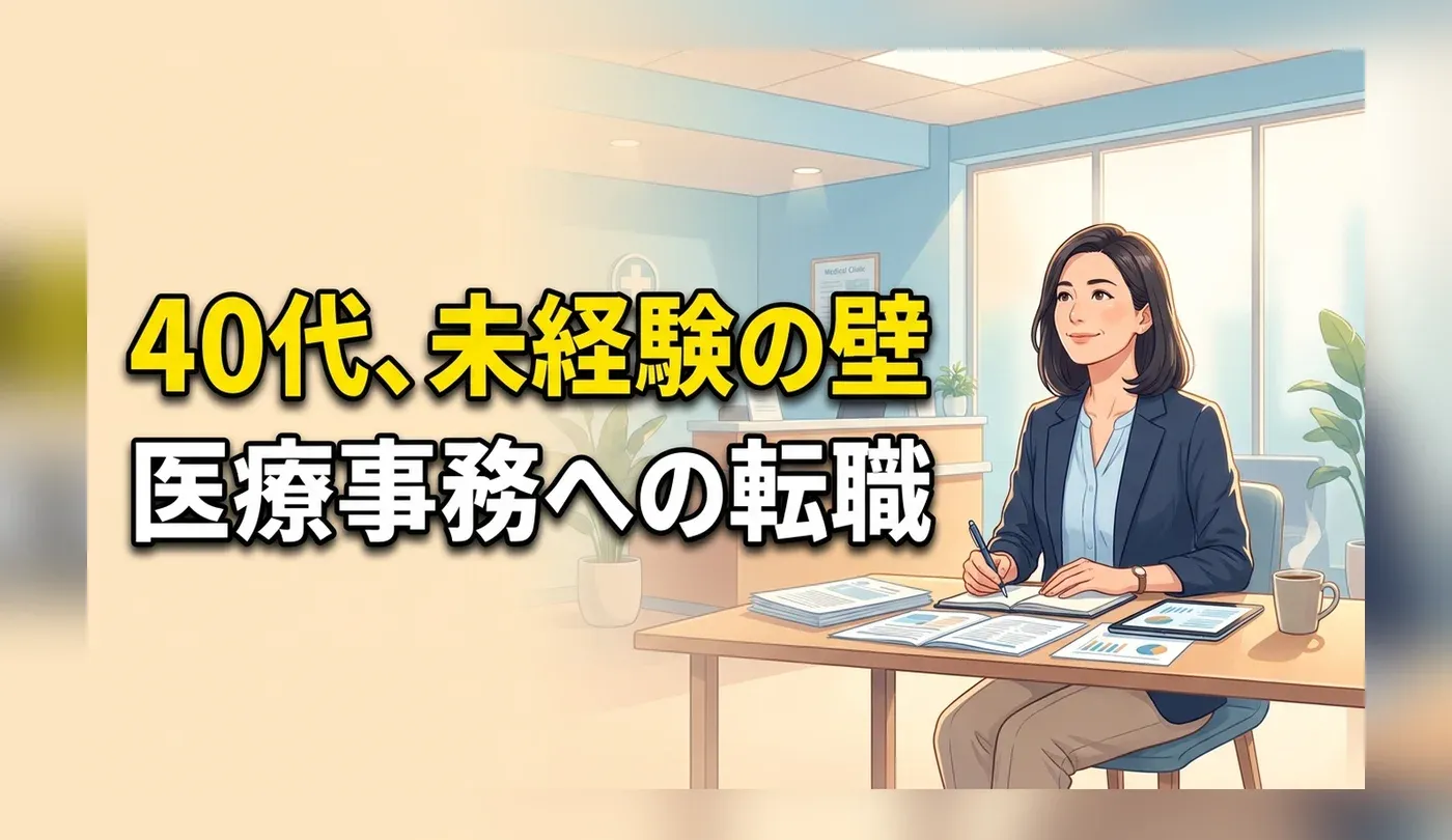 40代未経験から医療事務へ転職！採用されるための戦略
