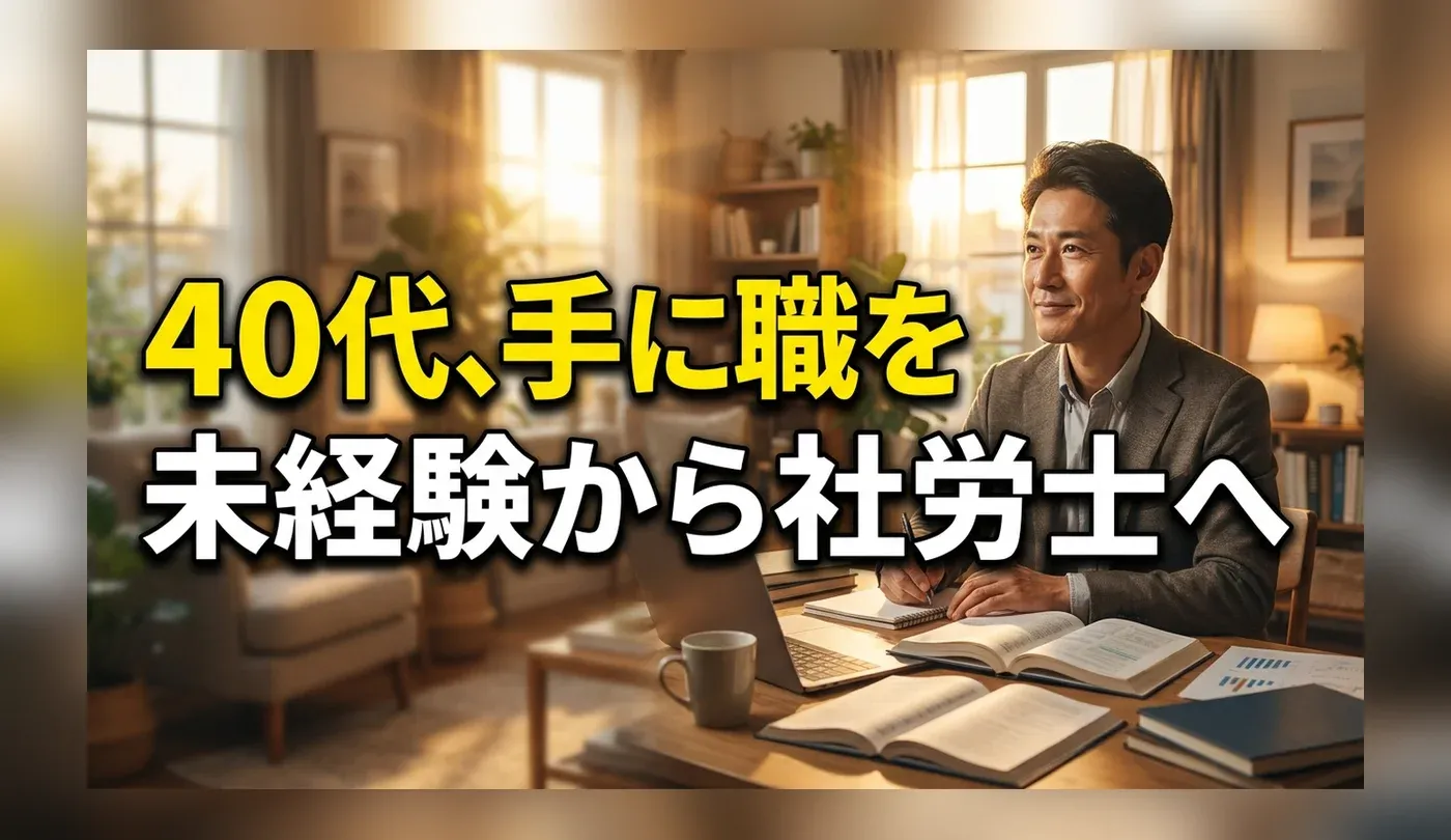 40代未経験から社会保険労務士へ｜目指す前に読んでおきたいこと