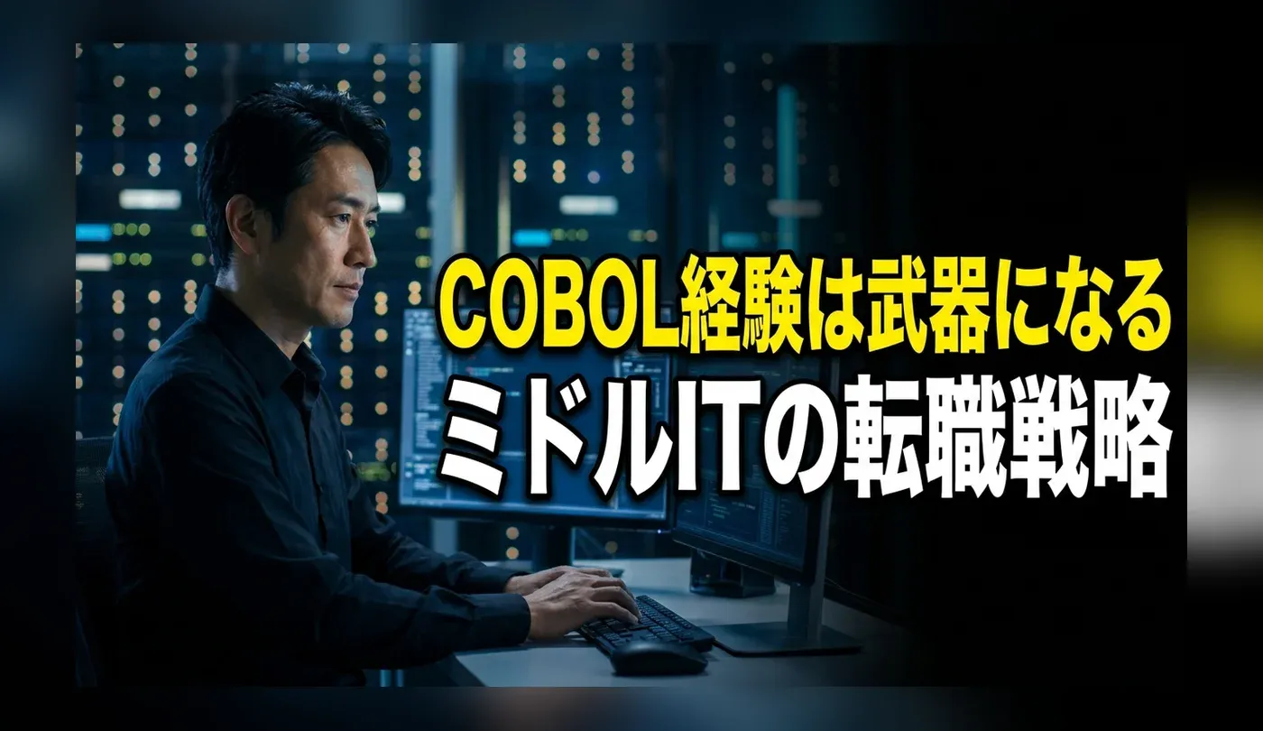 SIerへの転職やCOBOL求人の現状は？ミドル世代ITエンジニアの生き残り戦略