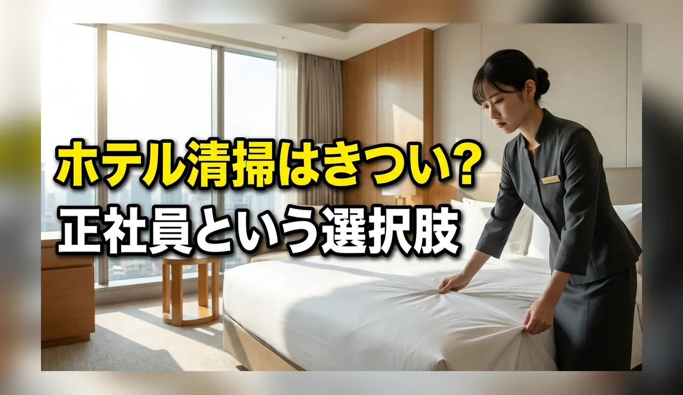 ホテル清掃の正社員求人はきつい？仕事内容や向いている人の特徴を解説