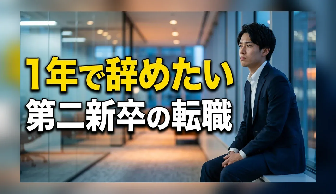 仕事を1年で辞めるのは甘え？早期退職のリスクと転職を成功させる秘訣