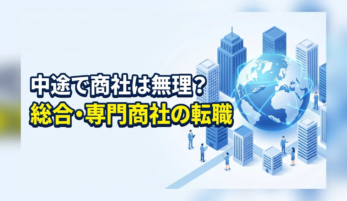 商社への転職は厳しい？総合商社・専門商社の中途採用事情と転職戦略