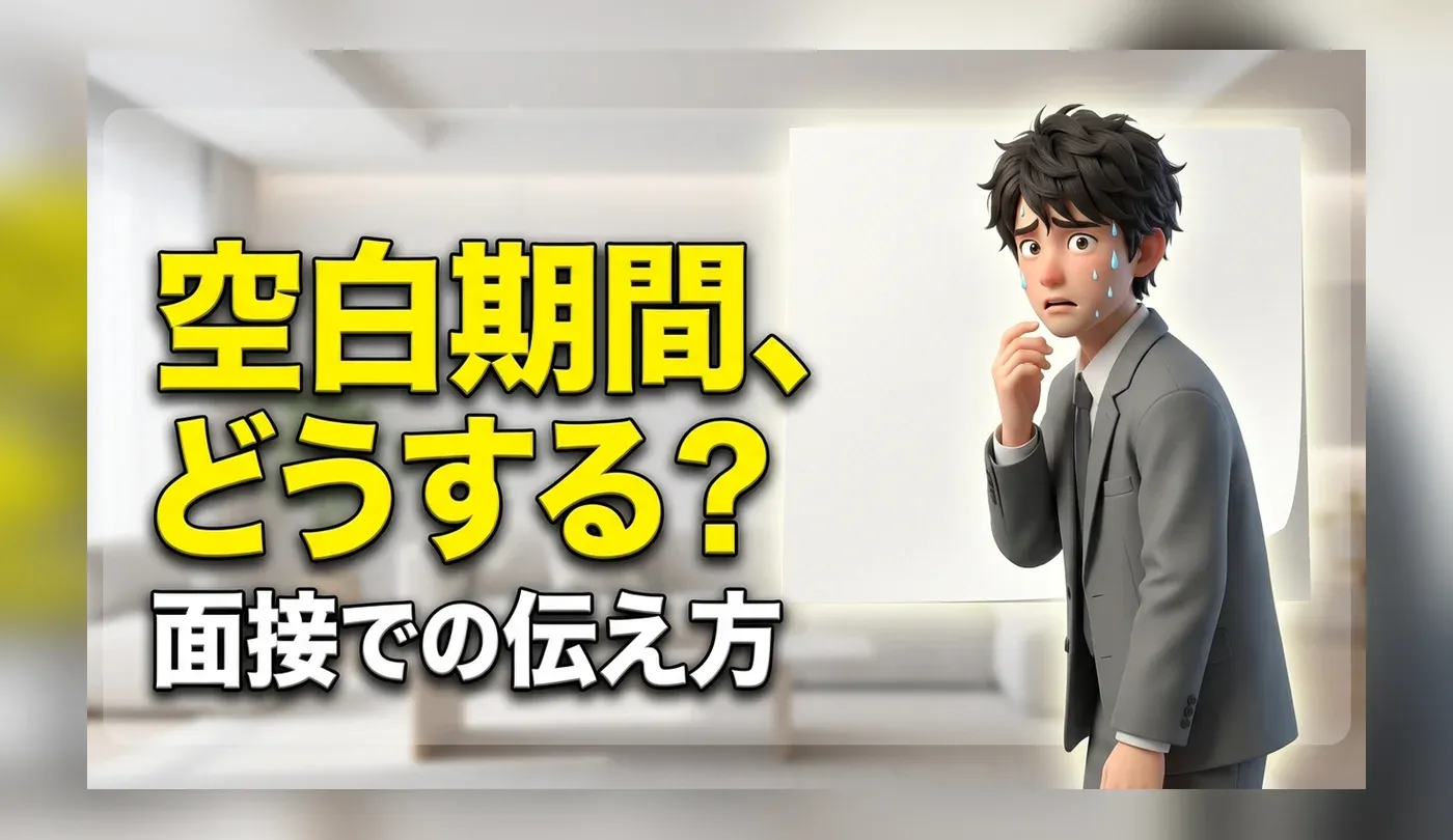 転職の空白期間（無職期間）はどう説明する？面接での伝え方と内定までの過ごし方
