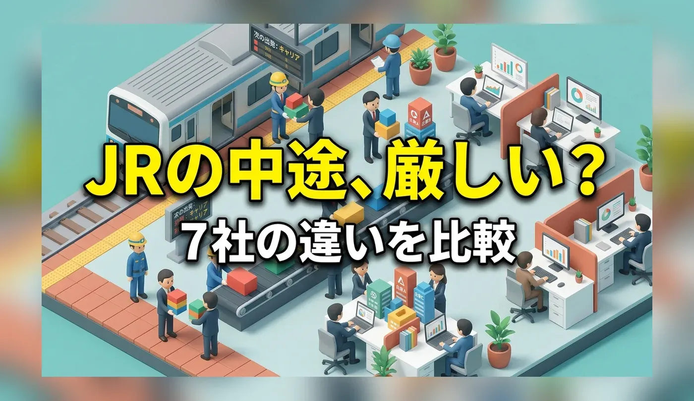 JR東日本など7社の中途採用は厳しい？採用区分と応募資格の違い