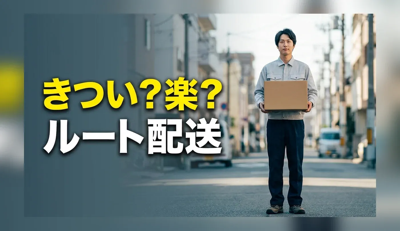 未経験から始めるルート配送求人の探し方｜きつい・楽を分ける4つの条件