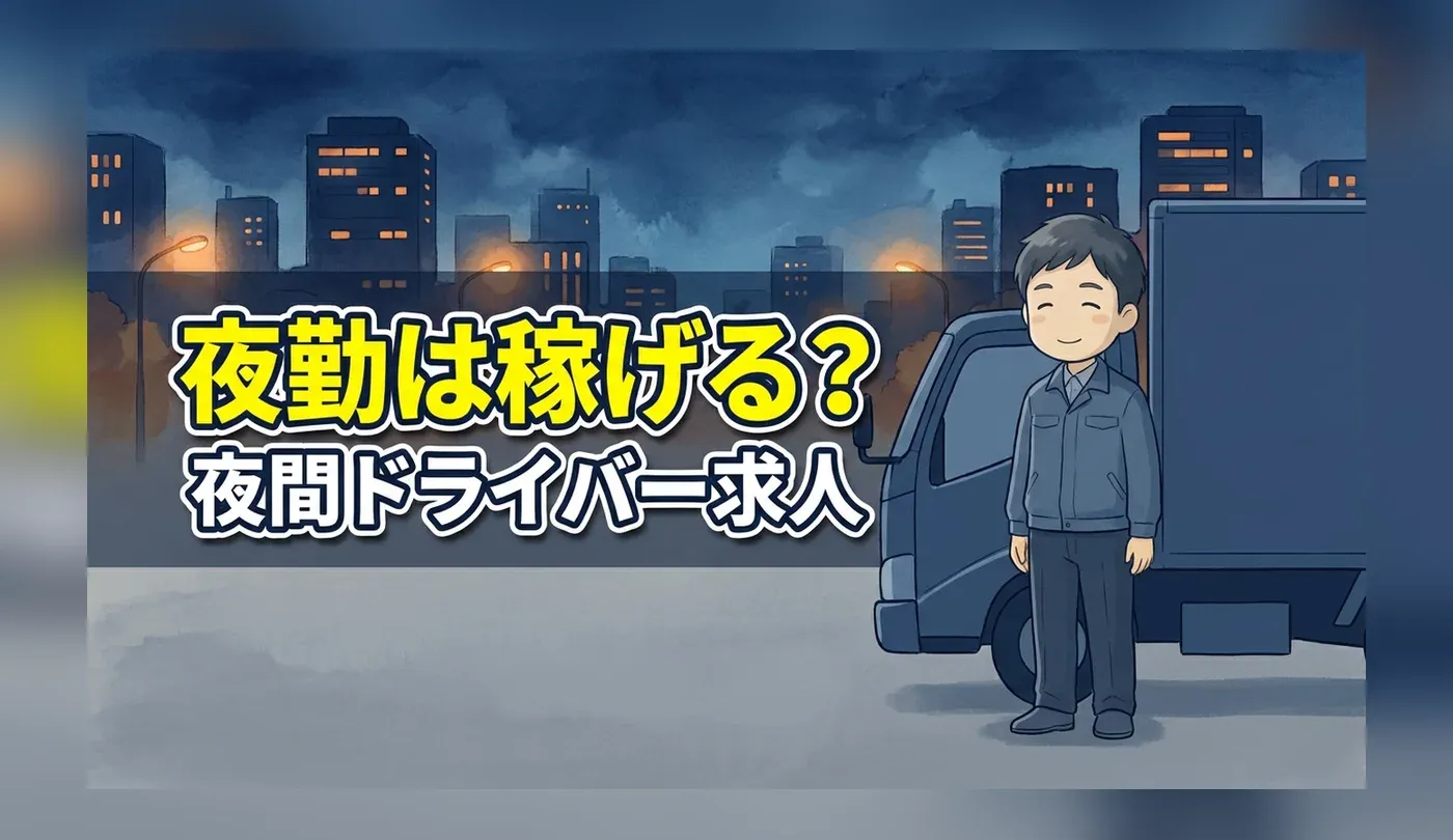 夜間配送ドライバーの求人｜深夜手当の計算と夜勤専属・交替制の違い