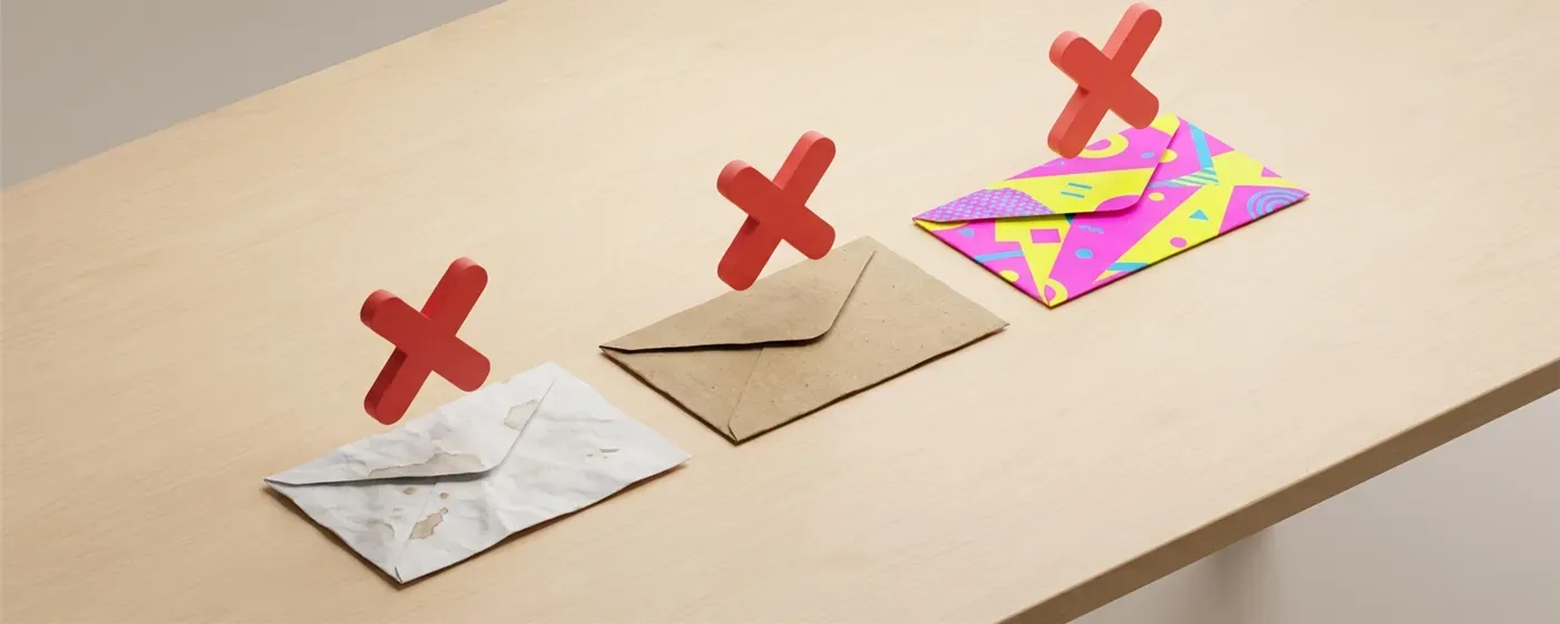 やってはいけない！退職届・退職願の封筒選びNG例