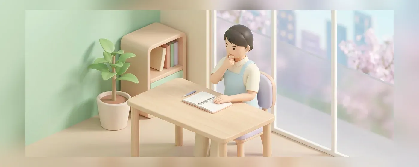 真剣な表情でノートにメモを書き込むスタッフ
